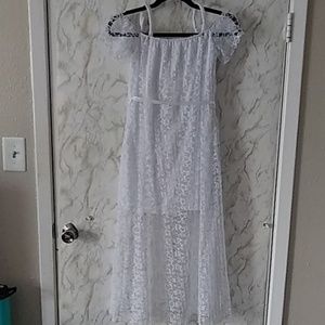 White lace dress